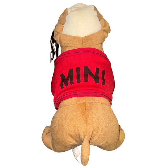 MINI Cooper Bulldog Plush Toy Stuffed Animal Dog NWT 2012 RED MINI Collectible - Picture 2 of 12